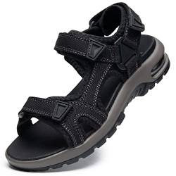 visionreast Sandalen Kinder Strandschuhe Jungen Sport Trekking Luftkissen Sandalen Rutschfest Sommer Schuhe Outdoor Wanderschuhe Schwarz 32 Grundschulkind von visionreast