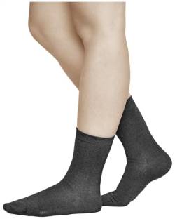 vitsocks Damen Merinosocken 80% MERINO Wolle warm weich (3x PACK) einfarbig, schwarz, 35-38 von vitsocks