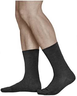 vitsocks Herren Wollsocken 80% MERINO Wolle warm Business (3 PAAR) atmungsaktiv weich, Schwarz, 42-43 von vitsocks