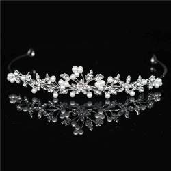 Designs Kristall Hochzeit Brautkronen für Frauen Prinzessin Haarschmuck Mode Braut Kopfschmuck Haarschmuck Zubehör (Farbe: Braut-Tiara 15) von vkeid