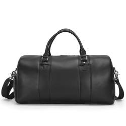 Herren-Reisetasche aus echtem Leder, modisches Rindsleder, Handgepäck, Business-Umhängetasche von vkeid