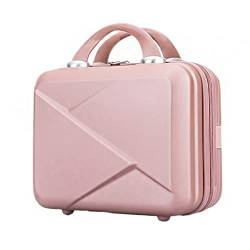 Kosmetische Aufbewahrungsbox 14 Zoll Damen Kleiner Make-up-Koffer Tragbares Gepäck Mode Multifunktionale Reisetasche Organisieren Kosmetik-Organizer Dekorativer Make-up-Koffer (Farbe: Messing) von vkeid