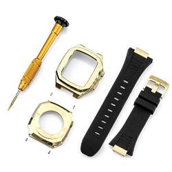 vkeid Edelstahl-Armband für Armbandmodifikation 45 mm, 44 mm, 41 mm, Metall-Mod-Kit-Set für iWatch Serie 8, 7, 6, SE, 5, 4, 3, 2, 1, 44MM von vkeid