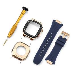 vkeid Edelstahl-Armband für Armbandmodifikation 45 mm, 44 mm, 41 mm, Metall-Mod-Kit-Set für iWatch Serie 8, 7, 6, SE, 5, 4, 3, 2, 1 von vkeid