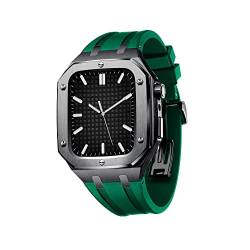 vkeid Silikonarmband für Serie 8, 45 mm, 44 mm, mit stoßfester Stoßstange, für Herren und Damen, Sport-Militärband, Schutzhülle nur für iWatch Serie 7, SE, 6, 5, 4, 45MM FOR 8 von vkeid