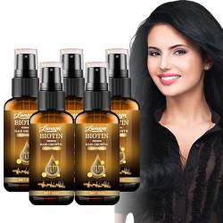 Biancat Biotin Hair Growth Serum, Luxury Biotin Hair Growth Serum, Biotin Hair Growth Serum, Biotin-Haarwachstumsspray, Haarwachstum Beschleunigen, für Dünnes, Sprödes, Trockenes Haar (5PC) von vokkrv