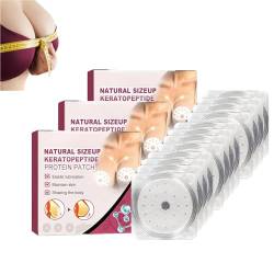 Brustvergrößerungspflaste, Brustvergrößerungspads, Breast Enhancement Patch,Natürliche Produkte zur Brustvergrößerung für Schlaffe Brüste, Keratin-Peptid-Protein-Brüste Push-Up-Brust (3Box) von vokkrv