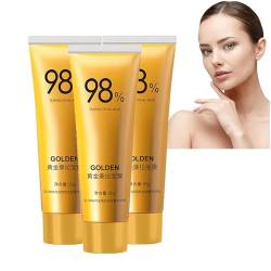 Gold Foil Peel-Off Mask,Peel Off Maske Gesicht,Golden Collagen Gesicht Tear Off Mask,Gold Foil Peel-off Mask Goldfolien Golden Gold Maske,Mitesser-Entferner & Reinigt Tief Feuchtigkeitspflege (3PC) von vokkrv