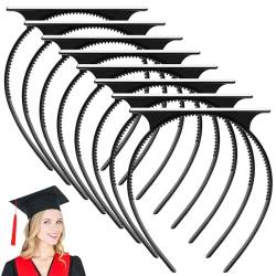 Graduation Cap Headband,Adjustable Graduation Hat Holder,Grad Cap Headband Insert Secures Your Graduation Cap and Hairstyle,Sichern Sie Ihre Abschlusskappe und Ihre Frisur,Sichere Frisur Unisex (8PC) von vokkrv
