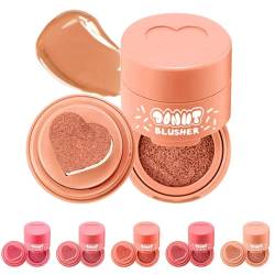 Luftkissen Blush, Mattes Leichtes und Atmungsaktives Rouge, Waterproof Langanhaltendes Cream Blush für Augen, Lippen & Wangen, Natürliche Make-up für Frauen (06#, 7ml) von vokkrv