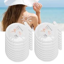 Mini Sun Cream 20 Bags Face Body Sun Cream,SPF 46 PA+++ Individually Wrapped Moisturizing Sunscreen,Refreshing Sun Protection,Nicht Fettend,Wasserfest und Schweißfest,für Männer, Frauen von vokkrv
