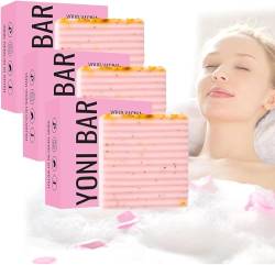 Premium Yoni Bar Soap Original, Yoni Bar Soap for Women Ph Balance, Yoni Soap Bar, Yoni Bar Seife für Frauen, Natürliche Zutaten, Kümmern sich um Ihre Gesundheit, Vaginale Weibliche Wäsche (3Stk) von vokkrv