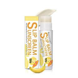 Sunscreen Lip Balm - Sun Protect Lippenpflege LSF 30, Wasserfester Lippenpflegestift mit Sonnenschutz, Lippenpflege ohne Mineralöle 4,25 g (Banane) von vokkrv
