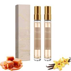 Taskeen Caramel Cascade Perfume EDP Fragrance for Women, Taskeen Caramel Cascade Perfume, Woman Eau De Parfum, Enhanced Scents Pheromone Parfüm, Long Lasting Scent Fragrance Perfumes (2PC) von vokkrv