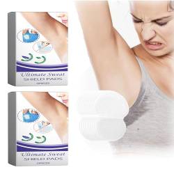 Underarm Pads,Armpit Sweat Pads,Underarm Sweat Pads for Women and Men,Achselpads Damen,Einweg-Schweißpads zum Schwitzen, Angenehm,Geschmacksneutral,Perfekte Passform,Absorbierende, Unsichtbare (20PC) von vokkrv