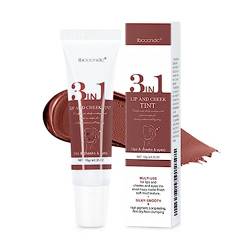 ibcccndc 3 in 1 Multi-use Tint Gel for Lips, Cheeks & Eyes, Lightweight Velvet Mist Matte Lip Clay Soft Mud Texture Makeup Lip Cheek Tint, Waterproof, Long-lasting Lip Tint (#02) von vokkrv