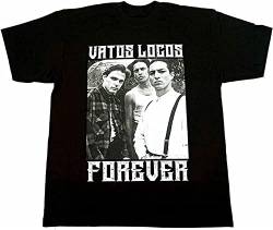 Vatos Locos Forever T-Shirt Blood In Blood Out Bound by Honor Men's Tee Black L von volu