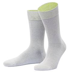 VON JUNGFELD® - 1 Paar Herren Socken aus Bio-Baumwolle - Strumpf Herrensocken Gr. 39-41 grau von VON JUNGFELD