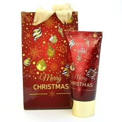 10 X Handlotion mit weihnachtlichem Duft und Design für Weihnachten, 30ml mit Geschenktüte - 10er Set - Geschenkidee/kleine Give-Away zu Weihnachten - ROT/GOLD von von Wellean EigenArt