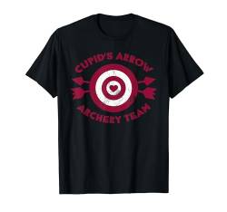 Amors Pfeil Bogenschießen Team Valentinstag Liebe T-Shirt von vonplatypus