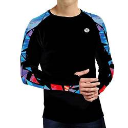 voofly UV Schutzkleidung Herren UV Schwimmshirt Herren Schwarz M von voofly