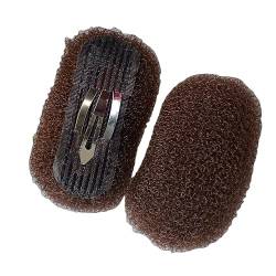 vreplrse 2 teiliges, leichtes Haarpolster für Hochsteckfrisuren. Erhöhtes Volumen und breite Anwendung. Angenehm zu tragen. Hochsteckbare Haarspange von vreplrse
