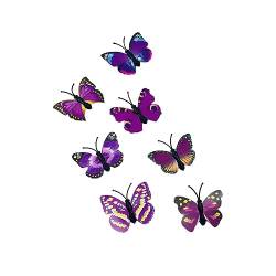 vreplrse 7 Stück langlebige und kostengünstige bunte Schmetterlings Clips für Frauen, exquisite Handwerkskunst, Legierungs Glitzer Clips von vreplrse