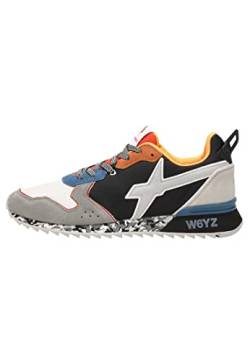 w6yz Jet-M.-Sneakers aus technischem Gewebe und Veloursleder-Grau, schwarz 41 von w6yz