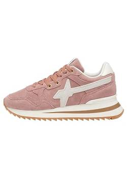 w6yz Yak-W.-Sneakers aus technischem Gewebe und Veloursleder, Rosa 38 von w6yz