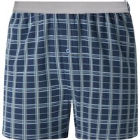 Sieh an! Herren Boxershorts dunkelblau-kariert von wäschepur men