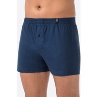 Witt Herren Boxershorts, dunkelblau + dunkelblau-kariert von wäschepur men