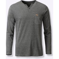 Witt Weiden Herren Schlafanzug-Shirt grau-meliert von wäschepur men
