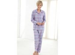 Schlafanzug WÄSCHEPUR Gr. 36/38, bunt (blau, rosa, kariert) Damen Homewear-Sets Pyjamas von wäschepur