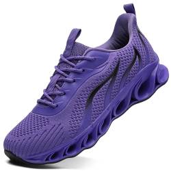 wanhee Herren Sneaker Athletic Sport Laufschuhe, violett, 44 EU von wanhee