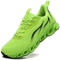 wanhee Herren Sneakers Athletic Sport Laufschuhe, leuchtend grün, 44.5 EU von wanhee