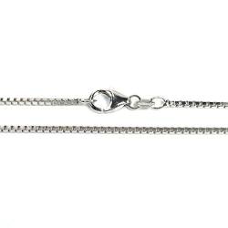 wawaki Basic Silber Kette Venezianer Unisex Halskette Sterling-Silber 925 Länge 55 cm von wawaki