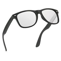 wearPro Sonnenbrille-Herren-Damen-Polarisiert-Rechteckig-Sonnenbrillen Unisex Retro Klassische Vintage Polarisierte Brille UV400 Schutz Classic Sunglasses Eckig für Fahren (Schwarz Silber) von wearPro