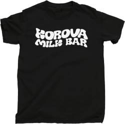 Korova Milk Bar T Shirt Kubrick Moloko Plus Droog Tee Black T-Shirts & Hemden(Medium) von wedding