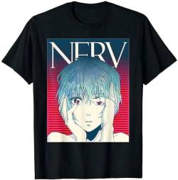 Nerv Neon Genesis Evangelion Ayanami ReiBlack T-Shirt Black T-Shirts & Hemden(Small) von wedding