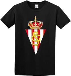 Sporting De GijóN Customized Tee O Neck Men Shirt Black T-Shirts & Hemden(Medium) von wedding