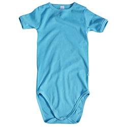 wellyou T-shirt Body kurzarm, Kinder Body in großen Größen für Jungen und Mädchen, türkis Größe 170, made in Europe von wellyou