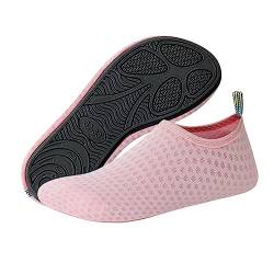 wenyujh Badeschuhe Strandschuhe Aquaschuhe Schnell Trocknend Wasserschuhe Schwimmschuhe Surfschuhe für Damen Herren Yogaschuhe Barfussschuhe Outdoor Aqua Schuhe(#1-Rosa,36/37 EU von wenyujh