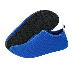 wenyujh Badeschuhe Strandschuhe Aquaschuhe Schnell Trocknend Wasserschuhe Schwimmschuhe Surfschuhe für Damen Herren Yogaschuhe Barfussschuhe Outdoor Aqua Schuhe(#1-Saphirblau,40/41 EU von wenyujh