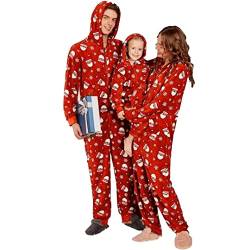 wenyujh Weihnachts Familien Outfit, Weihnachten Schlafanzug Rentier Matching Christmas Pyjamas Set Langarm Fun Nachtwäsche Schlafanzughose für Damen Herren Kind(4T,Weihnachtsmann-kinder) von wenyujh