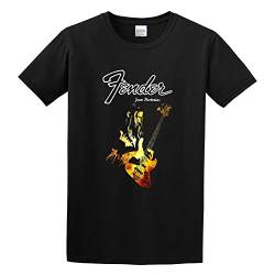 Men's Jaco Pastorius Rock Jazz Bass Guitar Legend Fender Logo Regular Fit T Shirt XXL von wenzhi