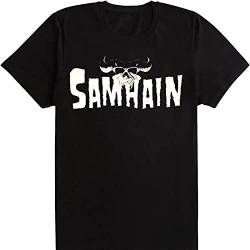 Samhain Band T-Shirt Funny Birthday Cotton Tee Vintage Gift for Men Large von wenzhi
