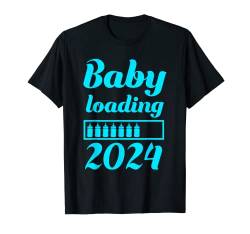 Baby loading 2024 Ich werde Mama 2024 Babyparty Baby kommt T-Shirt von werdende Mama 2024 Geschenk Vorhersage Baby Wunsch