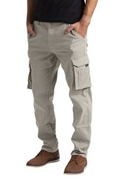 westAce Herren Cargohose Arbeitskleidung Combat Safety Cargo 6 Pocket Full Pants Größe 32-44, Flex-Stein, 32 W / 32 L von westAce