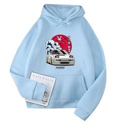 In itialD Racing Car Print Hooded Sweatshirt Takumi Herren Sweatshirt Bunta JDM Car Print Hoodie von westtrend