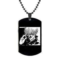 Jujutsu Kaisen Halskette Satoru Gojo Anhänger Gojo Gojo Satoru Halskette Gojo Kette Kleine Cartoon Figur Sorcery Fight Kreatives Geschenk von westtrend